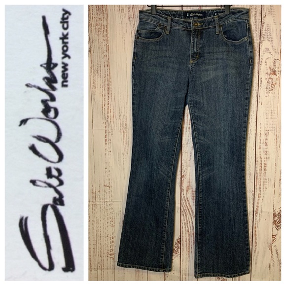 “Orion Blue” Stretch Bootcut Jeans { Salt Works Denim } - Picture 1 of 9